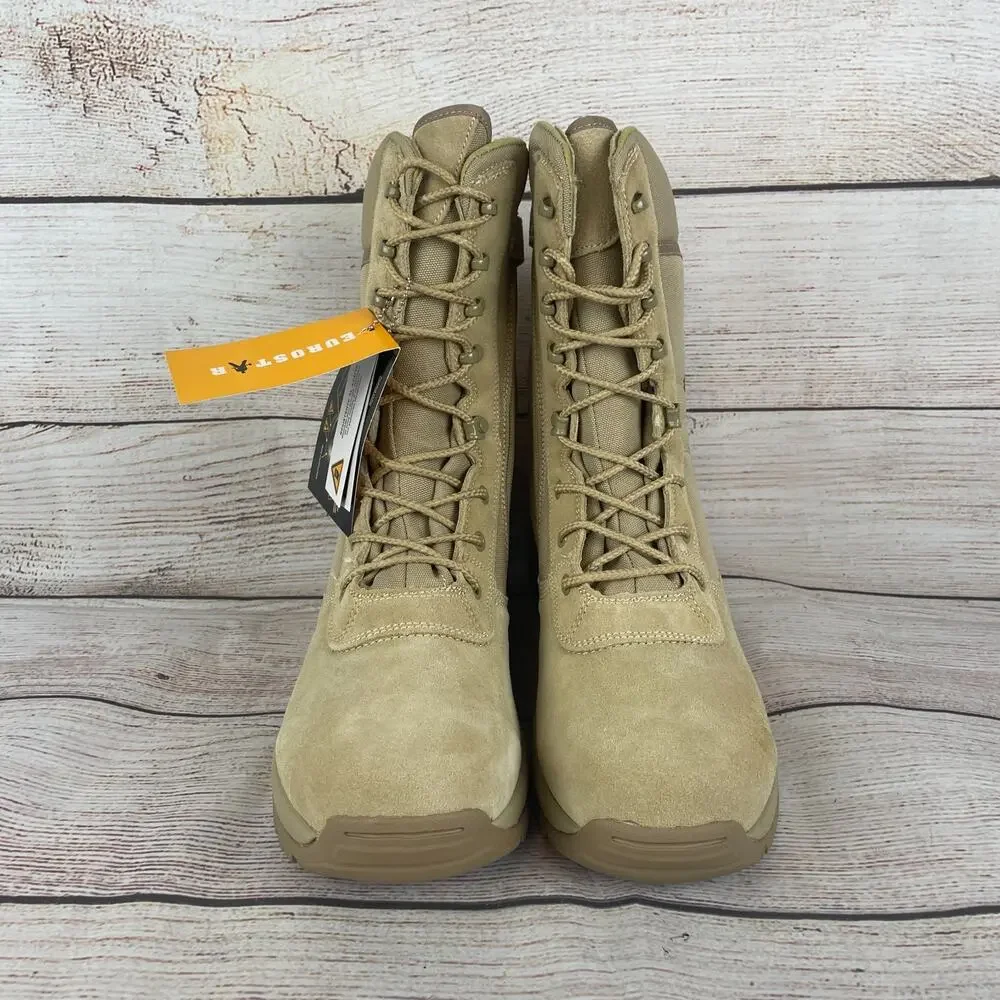 Eurostar EU01930 Troop Mens Sz 11 Tactical Boots Tan Leather